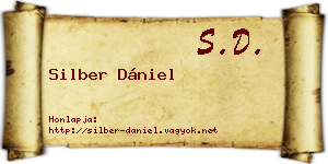 Silber Dániel névjegykártya
